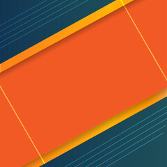 Orange and blue abstract  geometric background. Business design layout template or corporate banner design.
