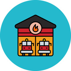 Firefighter Garage Icon