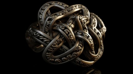  a celtic knot, 3d, hyperrealisitc, 8k, photography, generative ai