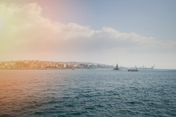 Obraz premium Panorama of Istanbul from Bosphorus