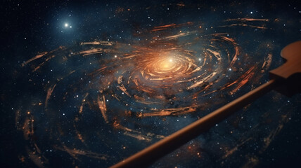 Fototapeta premium a computer generated image of a spiral galaxy