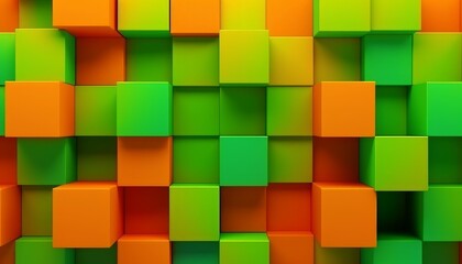 Abstract Background with Cubes Generative AI