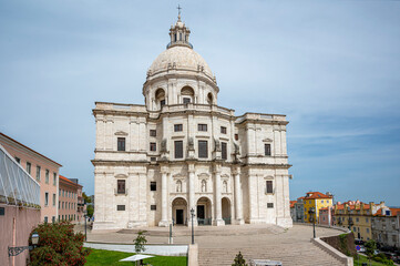 Fototapeta na wymiar View of Church of Santa Engracia National Pantheon in Lisbon, Portugal