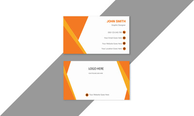 24. Double-sided creative modern business card template. Horizontal and vertical layout. Vector illustration. Striped Optical Illusion Business Card.