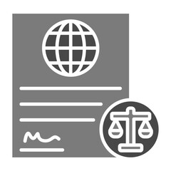 Employment Greyscale Glyph Icon