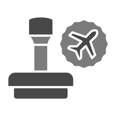 Stamp Greyscale Glyph Icon
