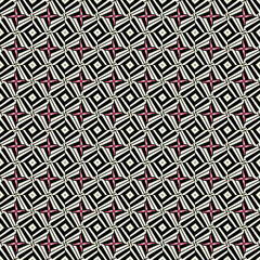 Seamless Banner Symmetry Frame Classic Shape Print Template Modern Fashion Beautiful Luxury Decorative Geometric Retro Art Vintage Black Texture Design Wallpaper Textile Fabric Background Pattern.