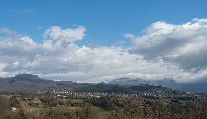 Molise, Italy.  Spectacular winter panorama.