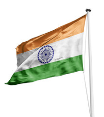 Indian waving flag, flag in a pole, memorial day, freedom of speech, horizontal flag, rectangular, national, raise a flag, emblem, transparent background
