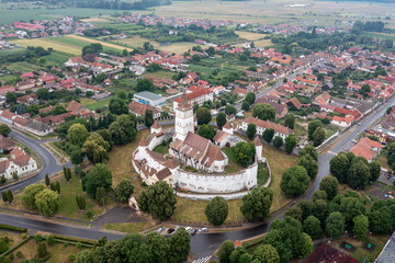 The fortified church of Honigberg at Brasov in Romania