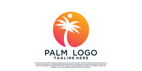 Palm logo design with unique concept Premium Vector Part 2