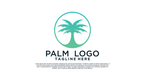 Palm logo design with unique concept Premium Vector Part 1