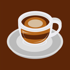 espresso macchiato, coffee drink with foamed milk