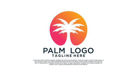 Palm logo design with unique concept Premium Vector Part 5