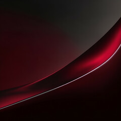 abstract red wave background - Dark red wine and black background - Abstract background - Generative AI