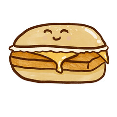 Fish Burger cartoon