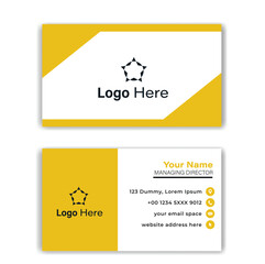 Simple business card and visiting card design template 
