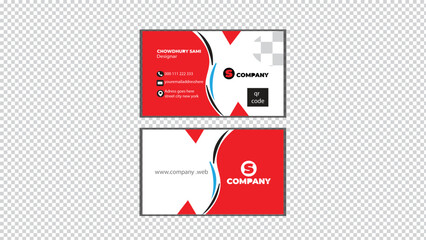 Corporate creative business card design. Modern simple design.