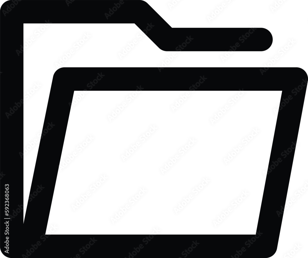 Poster folder icon vector . admin sign. office symbol in trendy style