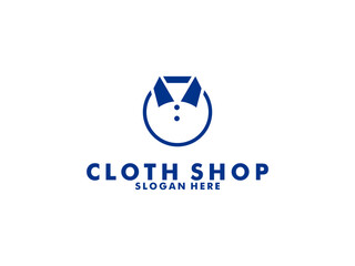 clothing store logo design inspiration. Cloth Shop logo, Clothes logo vector illustration