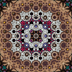 Seamless Ancient Design Vintage Art Textile Cover Print Classic Graphic Card Tile Retro Wallpaper Repeat Geometric Decorative Backdrop Fashion Fabric Background Decoration Floral Texture Pattern.