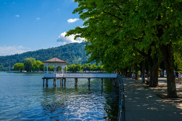 City of Bregenz on Lake of Constanz , Bodensee, See Promenade