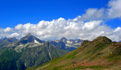 Beautiful mountains landscape of Western Caucasus.