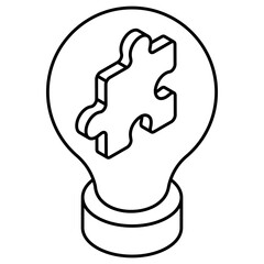 An icon design of problem solving 