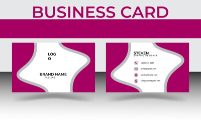 modern creative simple business card design template.