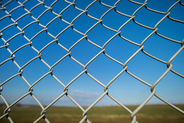 Fototapeta premium Airport fence