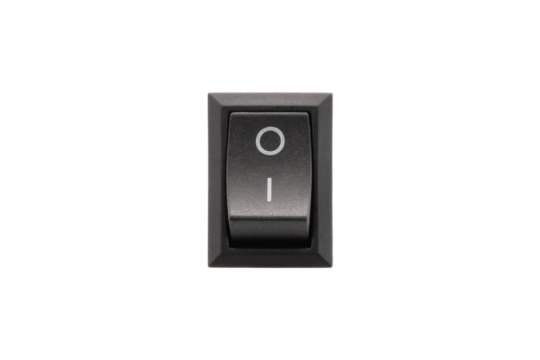 switch button close-up, cut out - Powered by Adobe