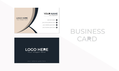 Modern simple and creative business card design. Flat design vector abstract creative. Vector illustration.