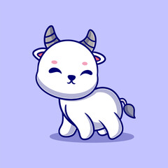 cute lamb cartoon vector icon illustration. animal nature icon concept isolated premium vector. flat design 