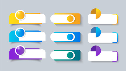 Fototapeta premium Set of modern infographic elements vector