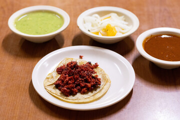 taco de chorizo 