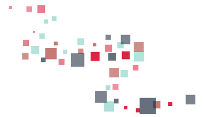 Bright squares on a white background. Festive background, disco. Design element, festive unusual background. Vector illustration, eps 10