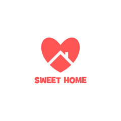 Sweet home logo icon isolated on transparent background