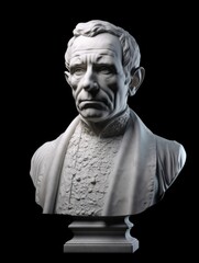 Obraz premium An ancient Bust made from white marble created with Generative AI