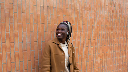 African girl with braids