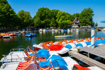 City of Bregenz on Lake of Constanz , Bodensee, See Promenade