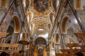 Fototapeta na wymiar Church of San Luigi dei Francesi Catholic place of worship in Rome