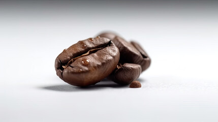 A studio shot of coffee beans created with Generative AI