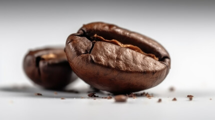 A studio shot of coffee beans created with Generative AI