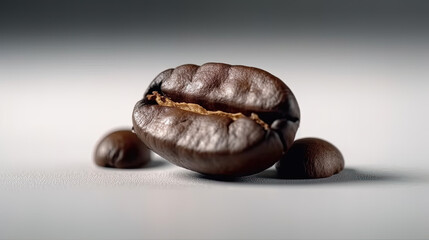 A studio shot of coffee beans created with Generative AI