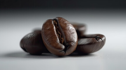 A studio shot of coffee beans created with Generative AI