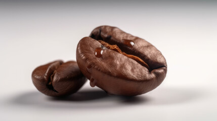 A studio shot of coffee beans created with Generative AI