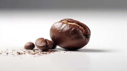 A studio shot of coffee beans created with Generative AI