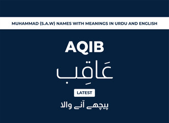 Mohammed (S.A.W) Names with Meanings in Urdu and English 