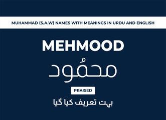 Mohammed (S.A.W) Names with Meanings in Urdu and English 