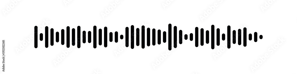 Poster sound waves message set. voice audio messages collection. spectrum noise graphic. vector isolated il